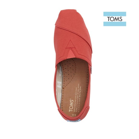 TOMS Classic Coral Alparagata Washed Twill Slip-On - Picture 4 of 6